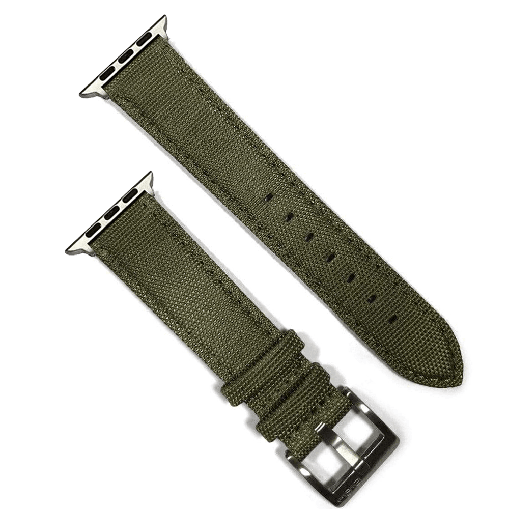Cordura Band - For Apple Watch - Olive Green - BluShark Straps