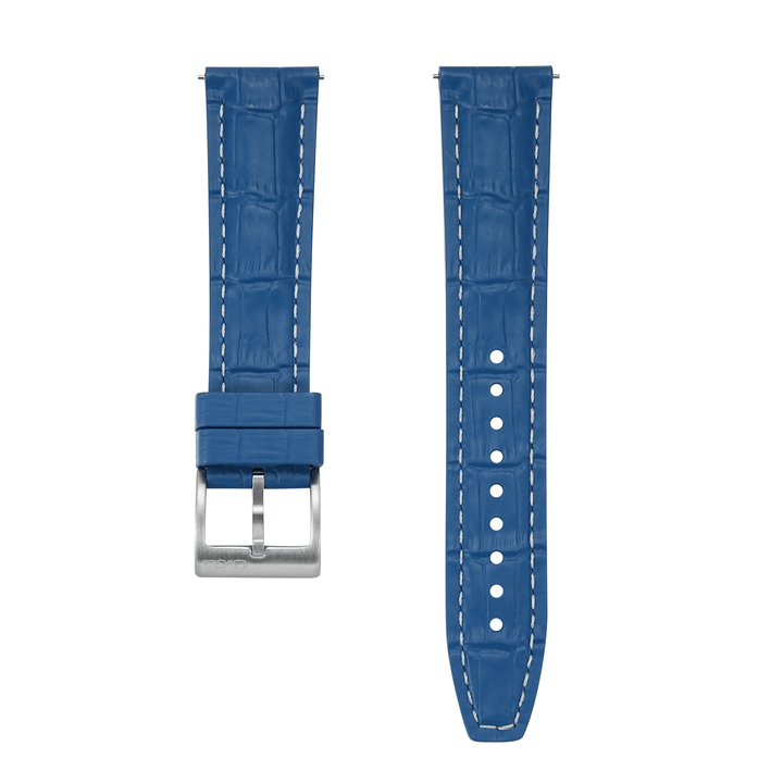 Croc Rubber - Blue with White - BluShark Straps