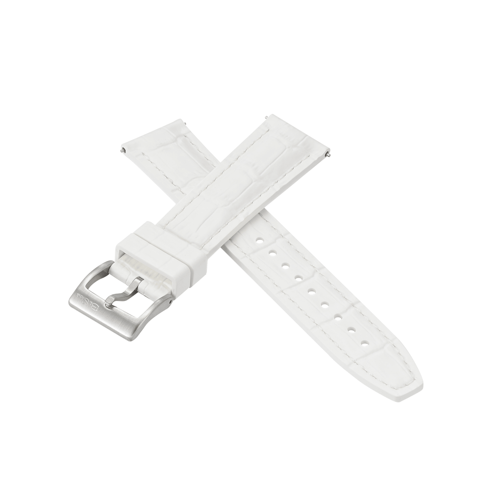 Croc Rubber - White with White - BluShark Straps