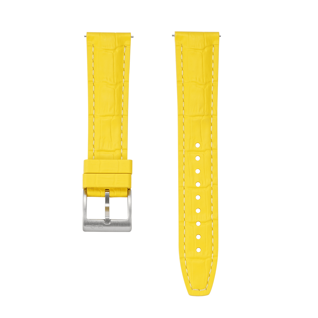 Croc Rubber - Yellow with White - BluShark Straps