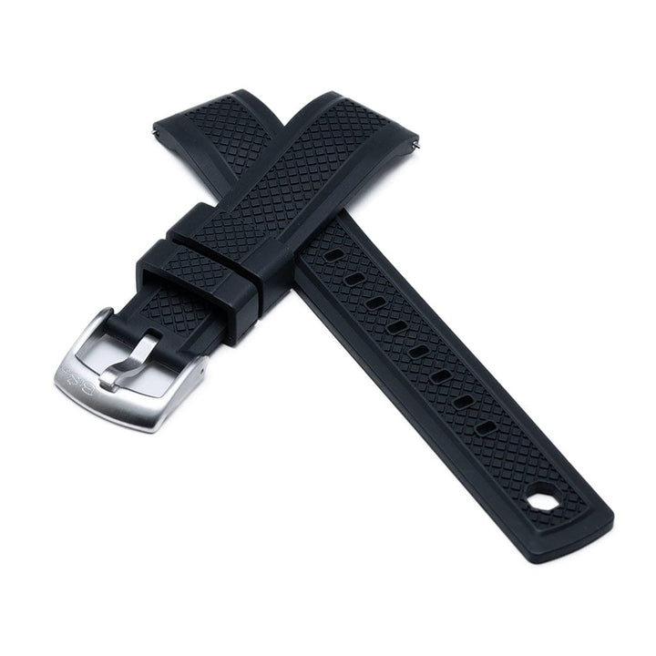 Crosshatch Rubber - Black - BluShark Straps
