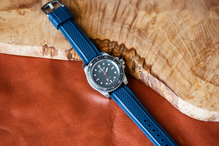 Crosshatch Rubber - Blue - BluShark Straps