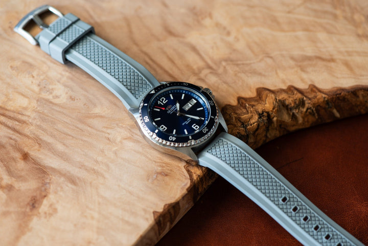 Crosshatch Rubber - Gray - BluShark Straps