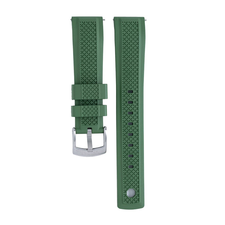 Crosshatch Rubber - Grenade Green - BluShark Straps