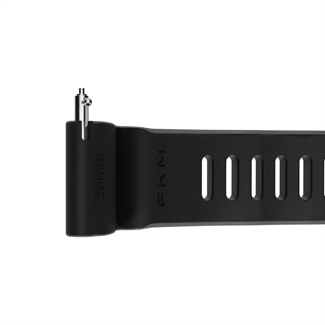 Divecore - American FKM - HP Professional Diving Watch Strap - Black - BluShark Straps