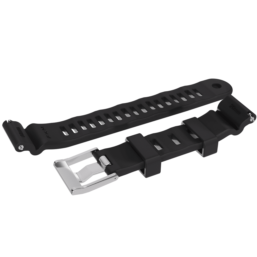 Divecore - American FKM - HP Professional Diving Watch Strap - Black - BluShark Straps