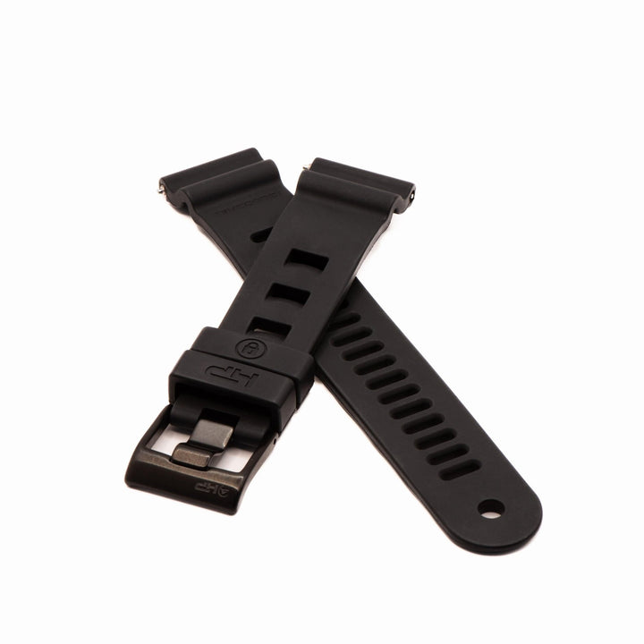 Divecore - American FKM - HP Professional Diving Watch Strap - Black - BluShark Straps