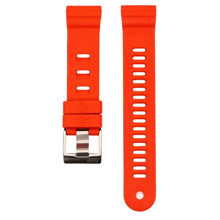 Divecore - American FKM - HP Professional Diving Watch Strap - Orange - BluShark Straps