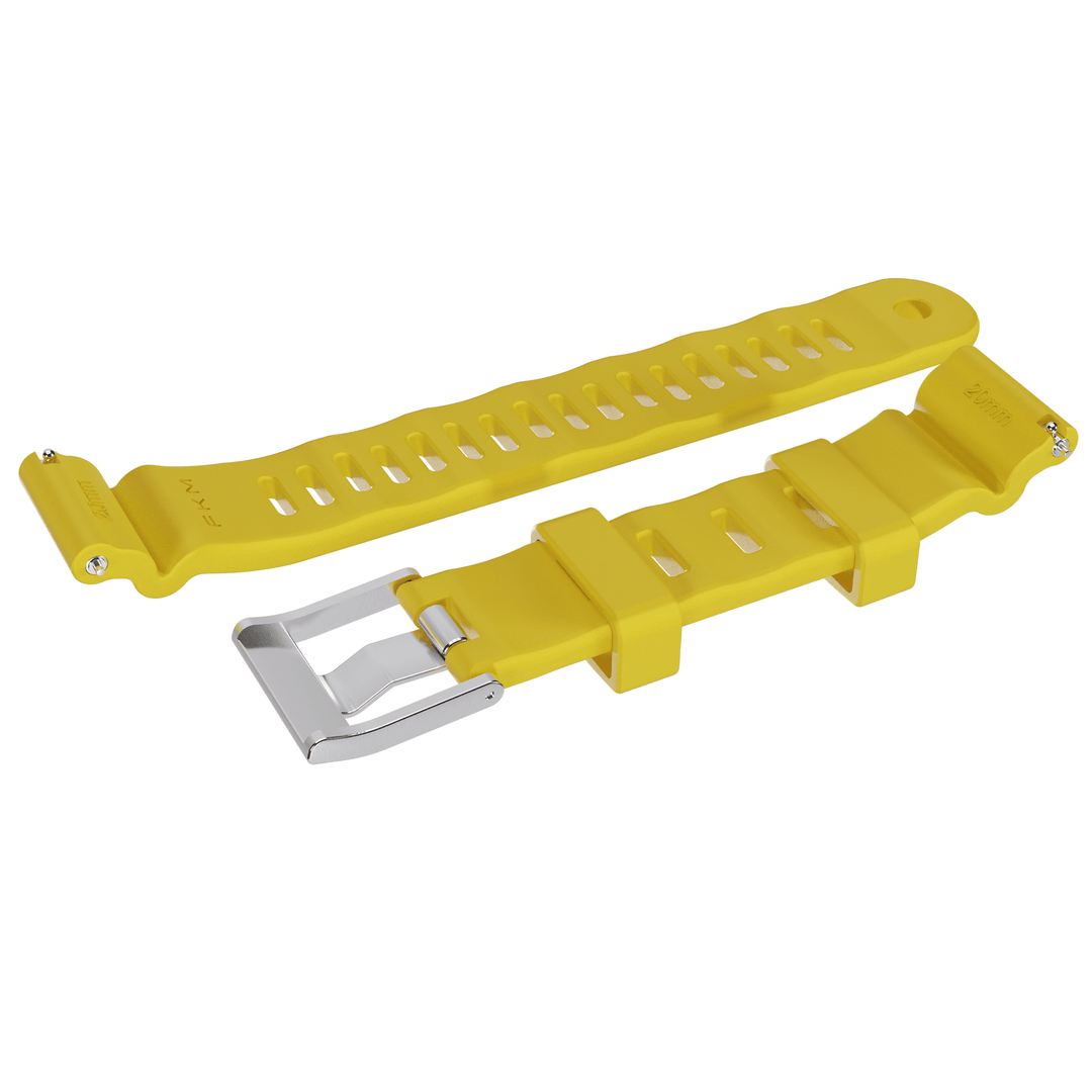 Divecore - American FKM - HP Professional Diving Watch Strap - Yellow - BluShark Straps