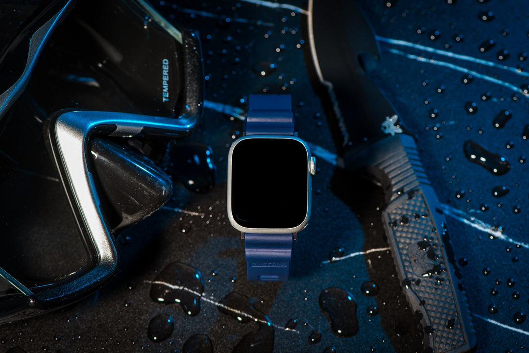 Divecore Apple Band DiveCore HP Apple Band - Divecore - American FKM - HP Professional Diving Watch Strap - Blue