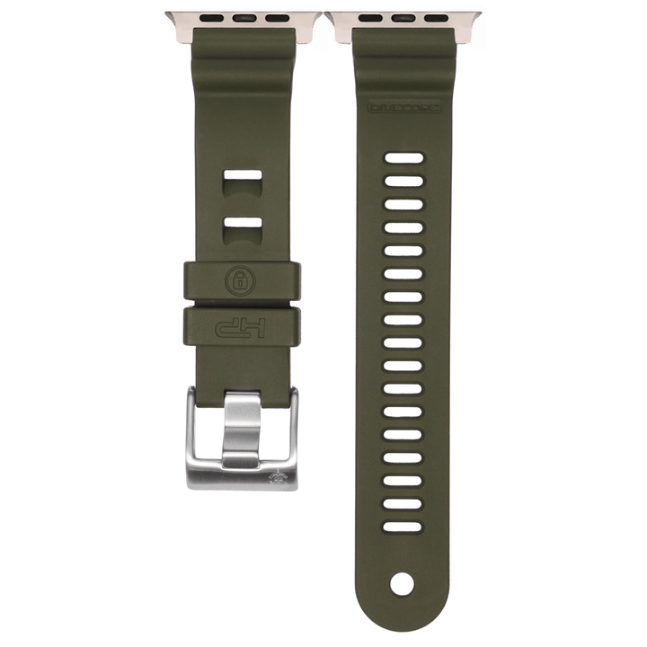 Divecore Apple Band ULTRA DiveCore HP Apple Band ULTRA - Divecore - American FKM - HP Professional Diving Watch Strap - Olive Green