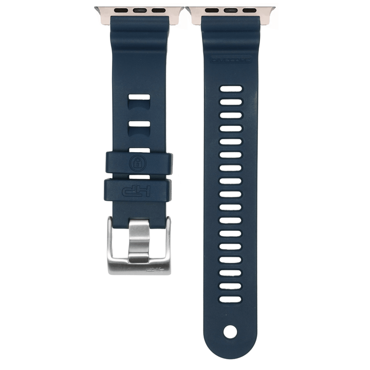 Divecore Band - American FKM - HP Professional Diving Watch Strap - For Apple Watch ULTRA - Navy Blue - BluShark Straps