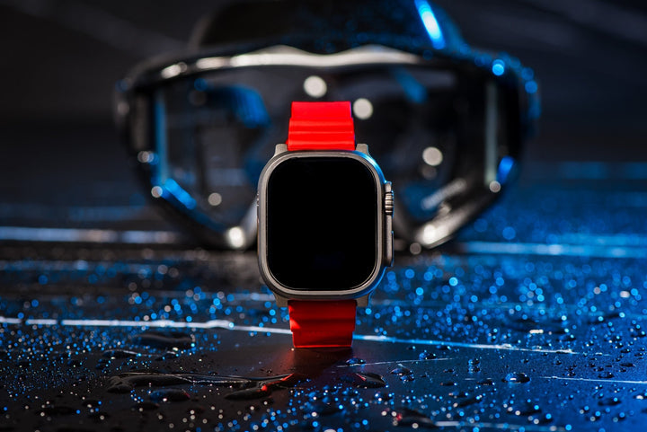 Divecore Band - American FKM - HP Professional Diving Watch Strap - For Apple Watch ULTRA - Orange - BluShark Straps