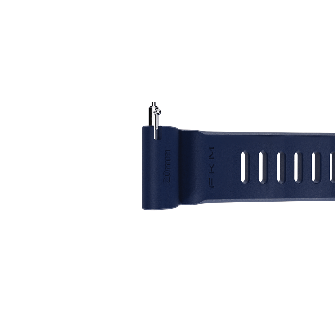 Divecore DiveCore HP Divecore - American FKM - FKM Rubber HP Professional Diving Watch Strap - Navy Blue