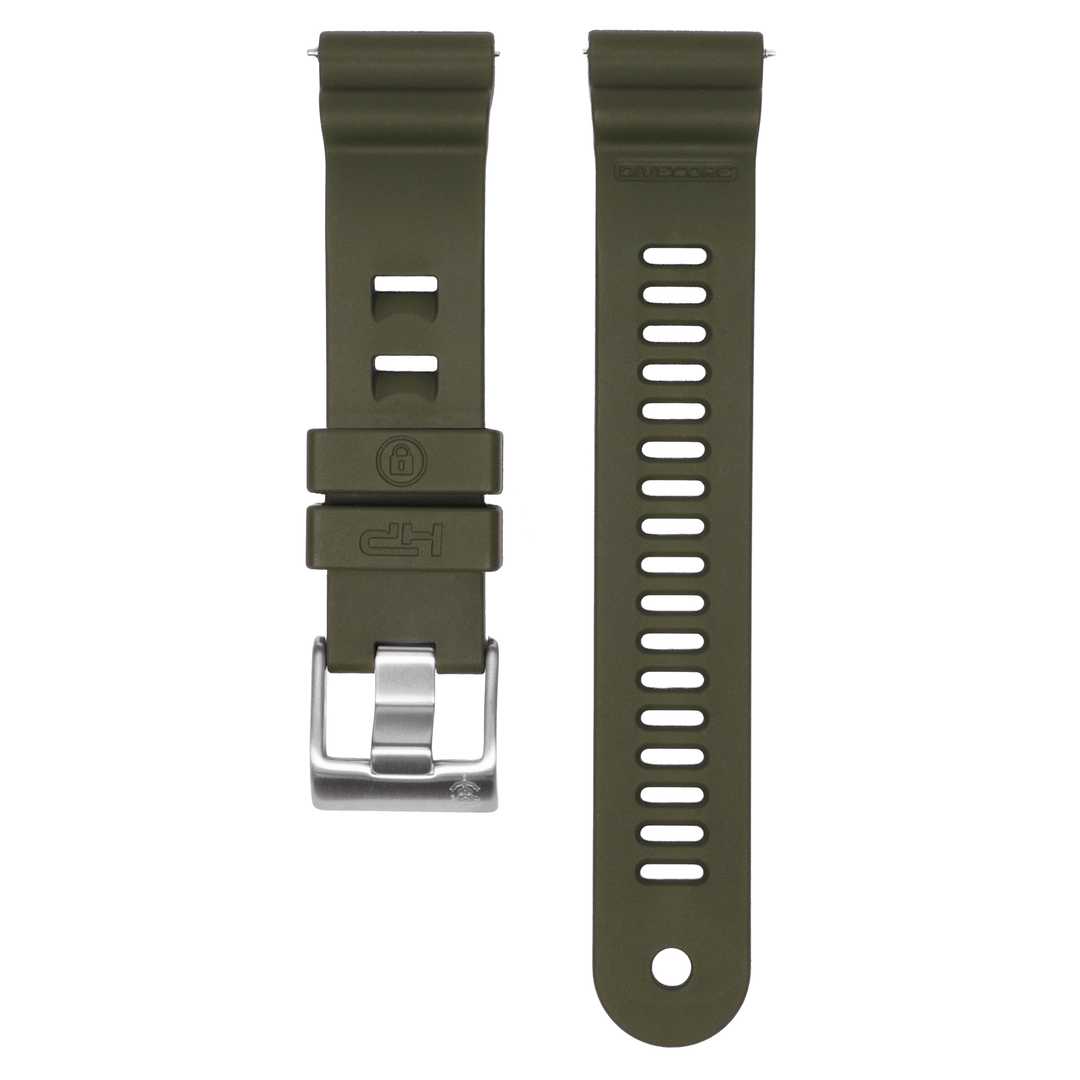 Divecore DiveCore HP Divecore - American FKM - HP Professional Diving Watch Strap - Olive SBWC