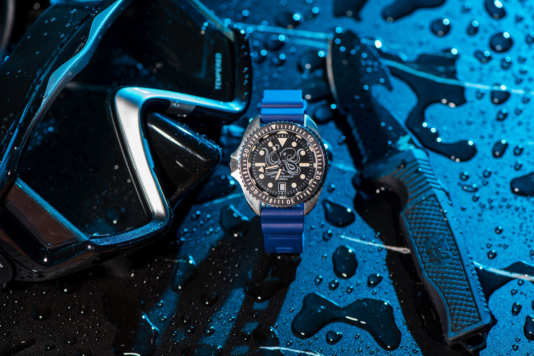 Divecore DiveCore HP Divecore - FKM Rubber HP Professional Diving Watch Strap - Blue