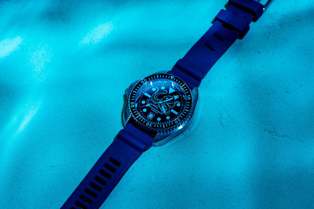 Divecore DiveCore HP Divecore - FKM Rubber HP Professional Diving Watch Strap - Blue