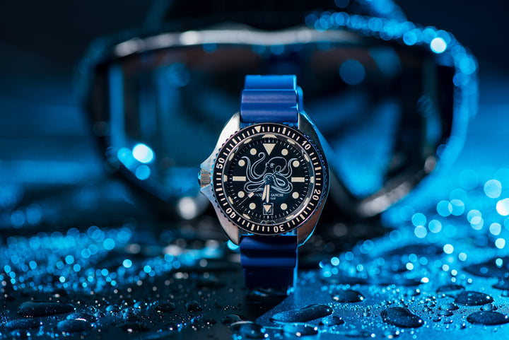 Divecore DiveCore HP Divecore - FKM Rubber HP Professional Diving Watch Strap - Blue