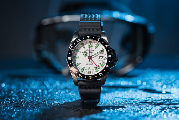 Divecore - HNBR Rubber - WFL Professional Diving Watch Strap - Black - BluShark Straps