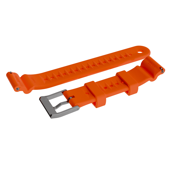 Divecore - HNBR Rubber - WFL Professional Diving Watch Strap - Orange - BluShark Straps