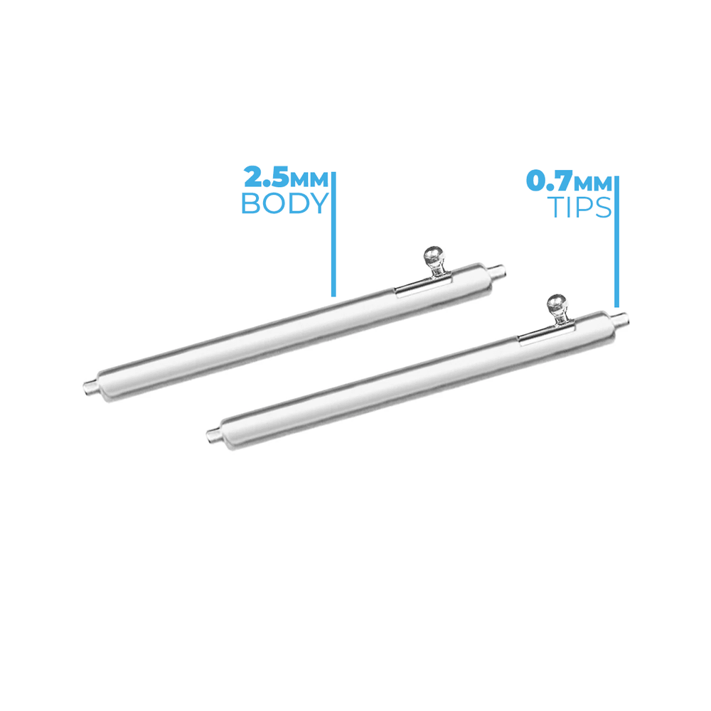 DiveCore Quick Release Fat Spring Bars (Pair) - BluShark Straps