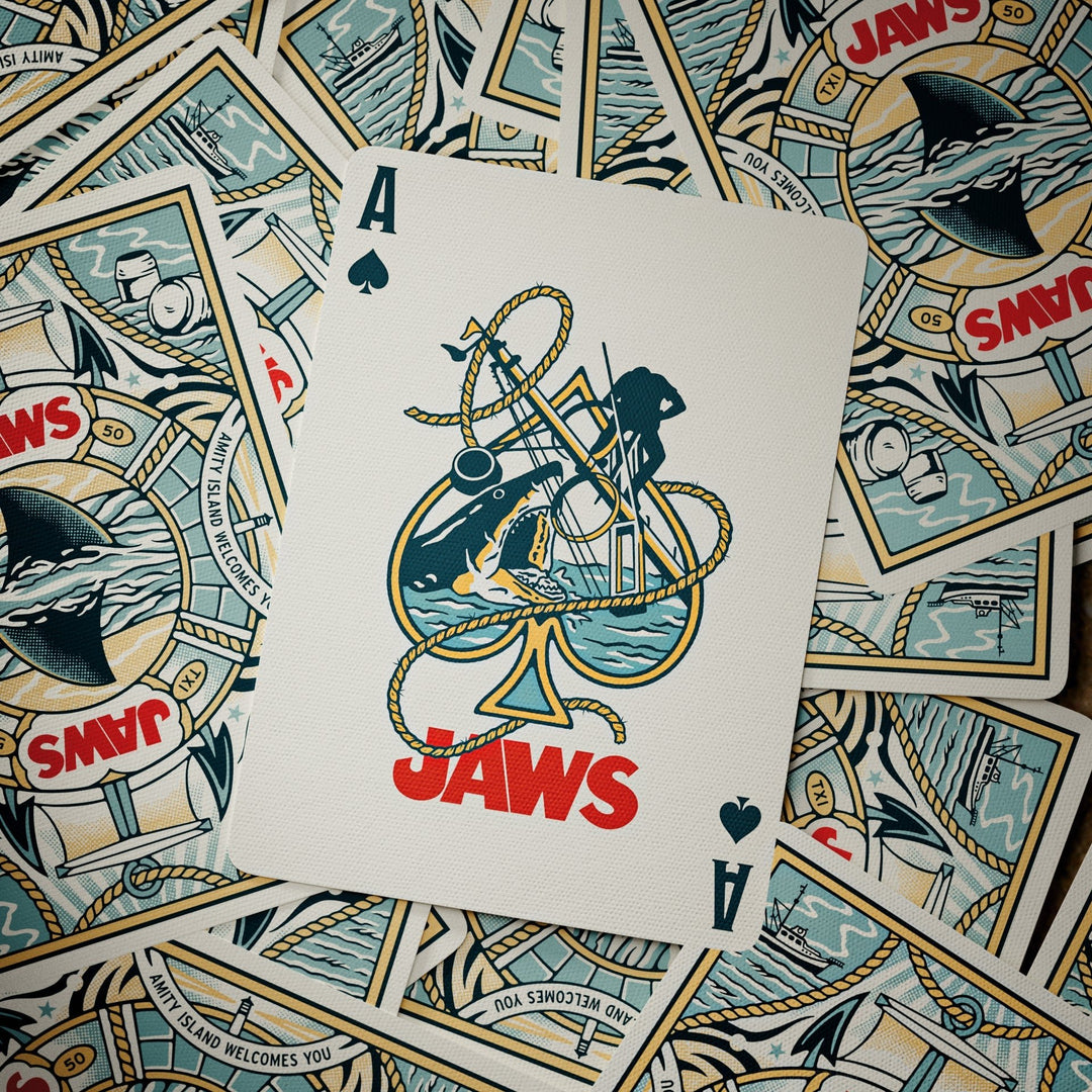 JAWS 50th Anniversary Playing Cards - BluShark Straps