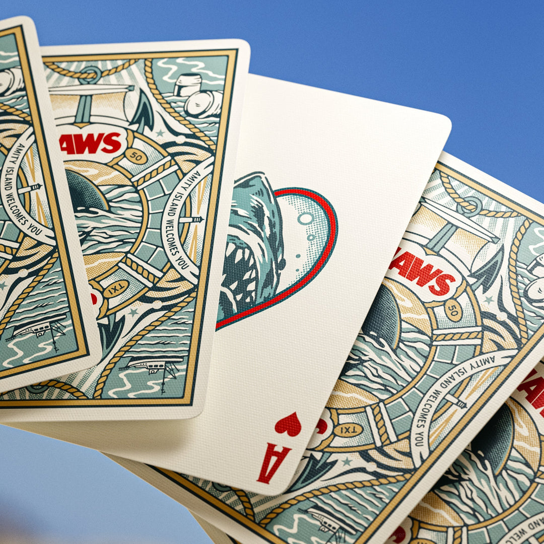 JAWS 50th Anniversary Playing Cards - BluShark Straps