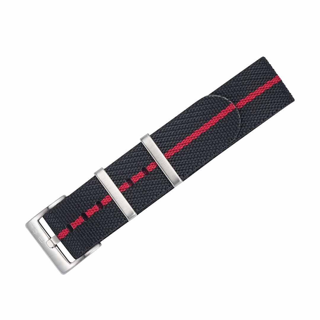 Knit Weave - Black & Red - BluShark Straps