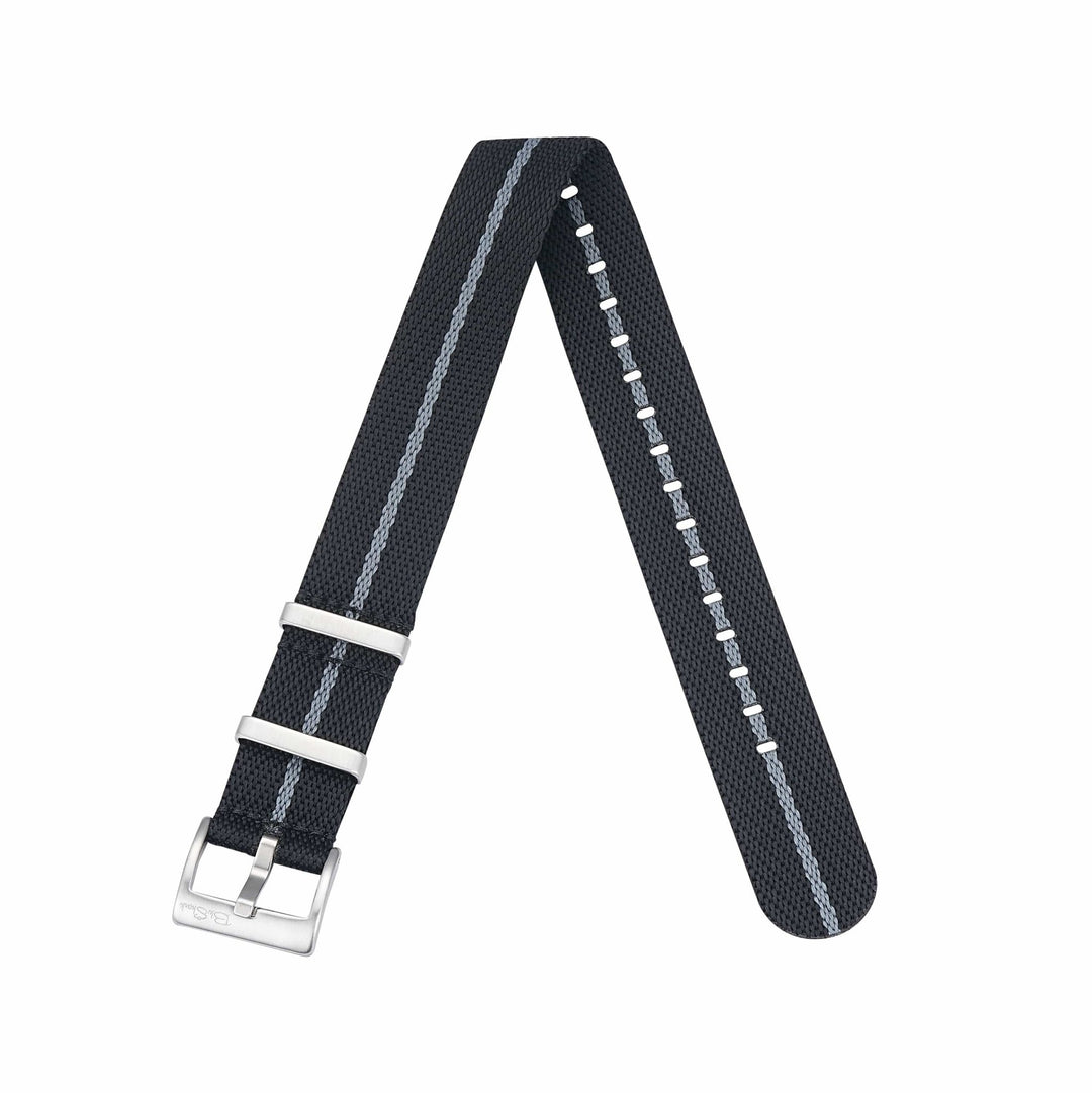Knit Weave - Black & Stone - BluShark Straps