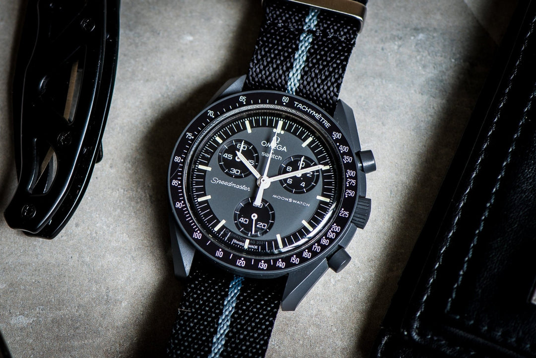 Knit Weave - Black & Stone - BluShark Straps