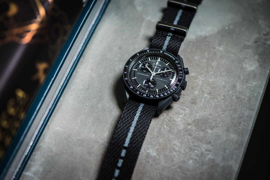 Knit Weave - Black & Stone - BluShark Straps