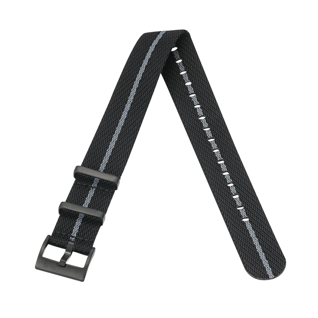 Knit Weave - Black & Stone - BluShark Straps