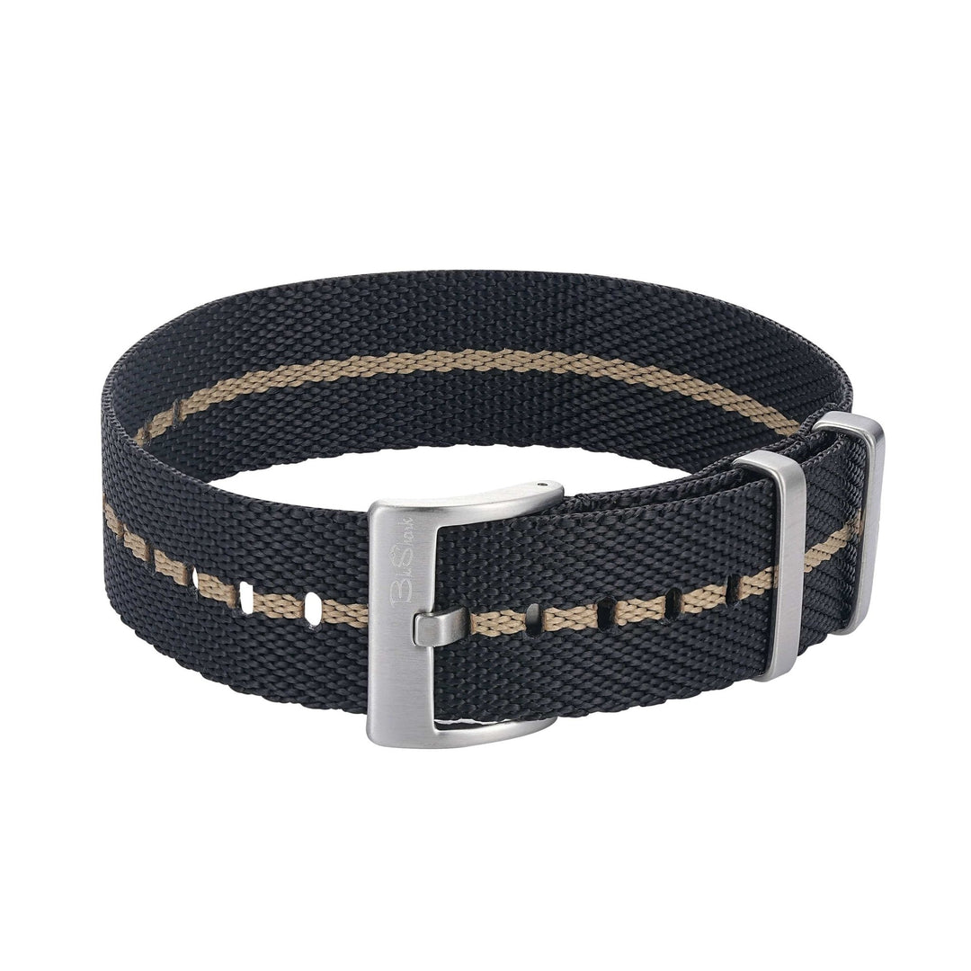 Knit Weave - Black & Tan - BluShark Straps