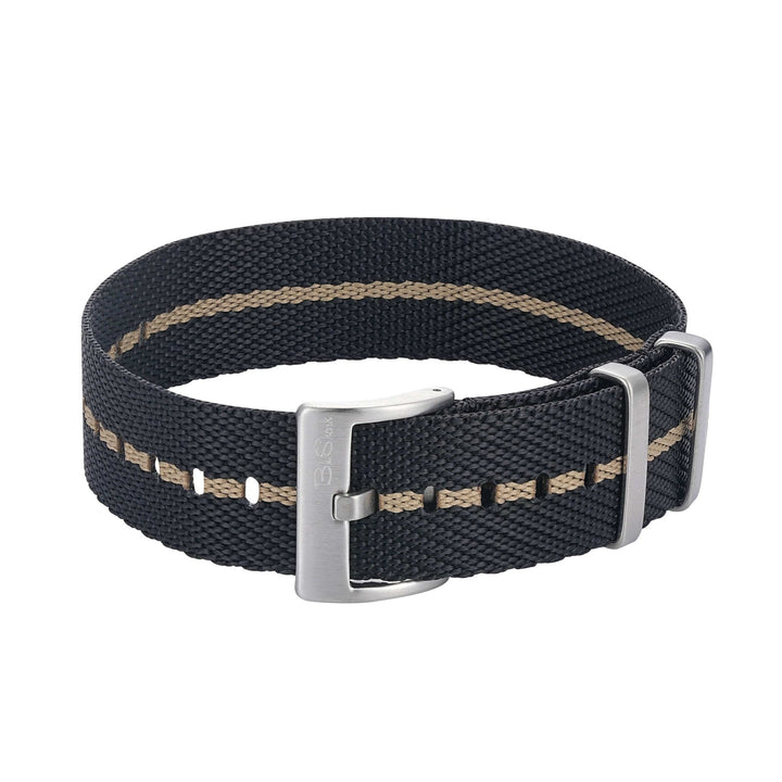 Knit Weave - Black & Tan - BluShark Straps