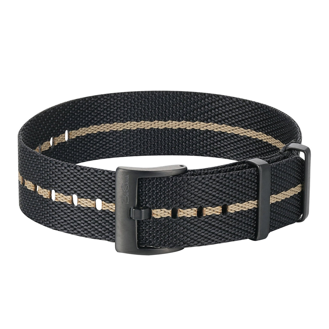 Knit Weave - Black & Tan - BluShark Straps