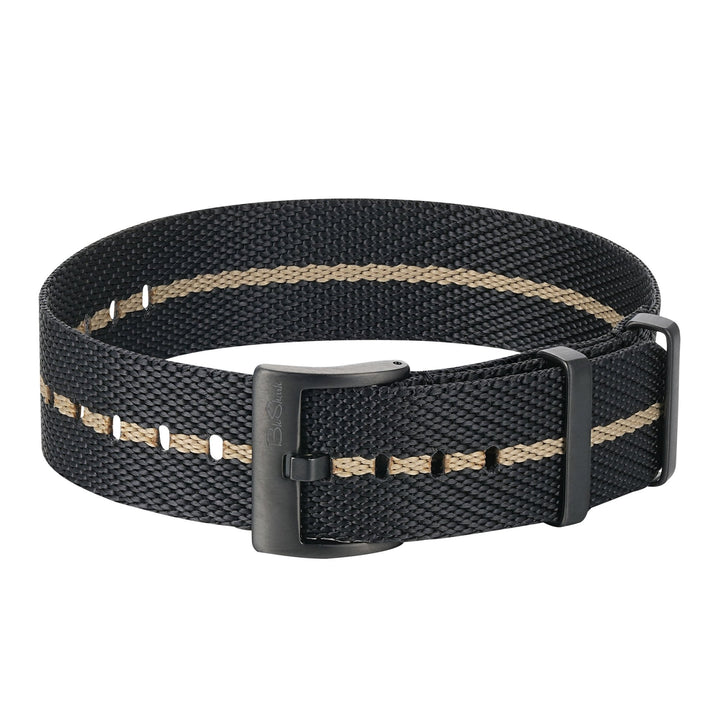 Knit Weave - Black & Tan - BluShark Straps