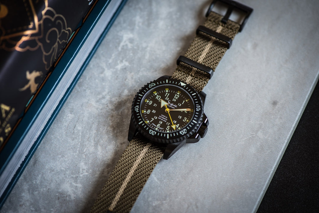 Knit Weave - Golden Graham - BluShark Straps