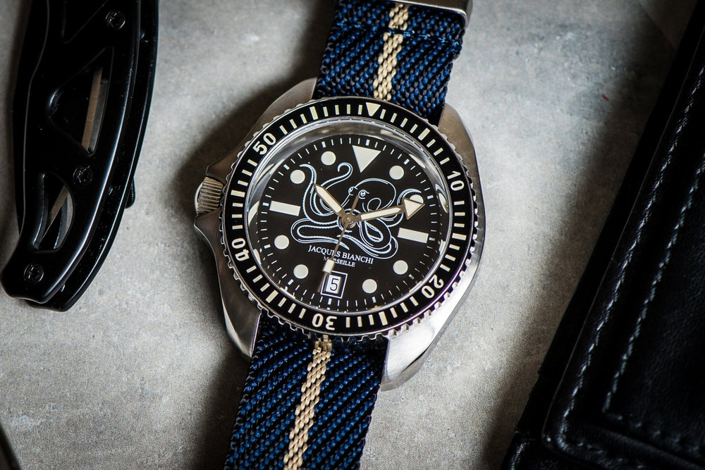 Knit Weave - Space & Khaki - BluShark Straps