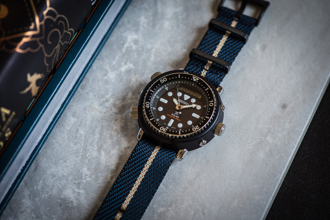 Knit Weave - Space & Khaki - BluShark Straps
