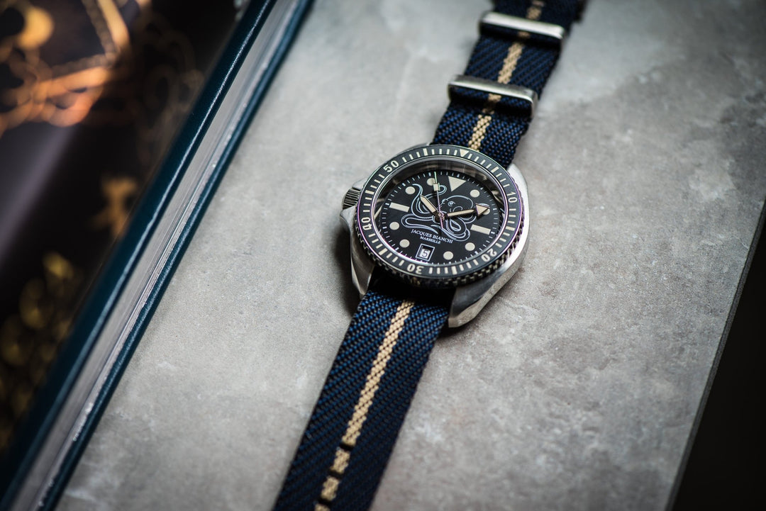 Knit Weave - Space & Khaki - BluShark Straps