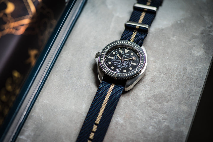 Knit Weave - Space & Khaki - BluShark Straps