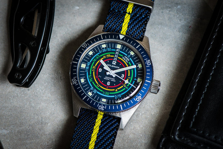 Knit Weave - Space & Yellow - BluShark Straps