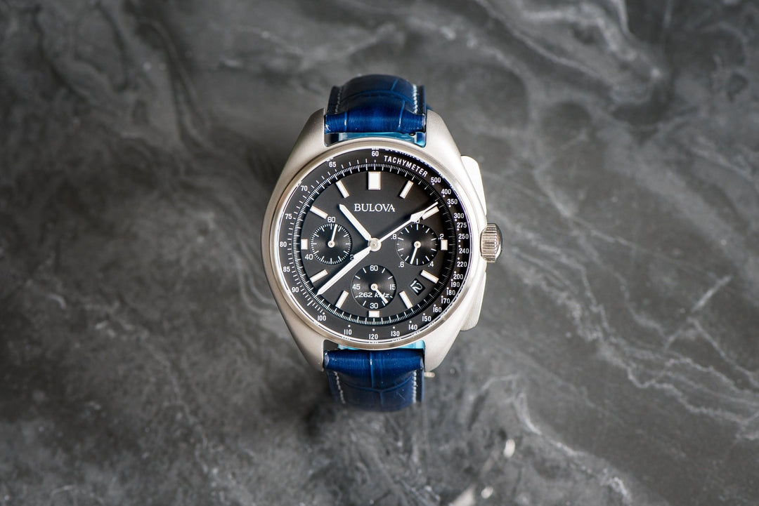 Leather - Crocodile Grain - Berry Blue - BluShark Straps