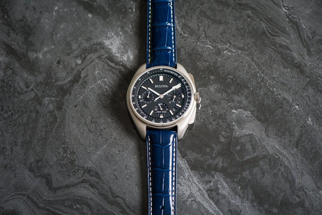Leather - Crocodile Grain - Berry Blue - BluShark Straps