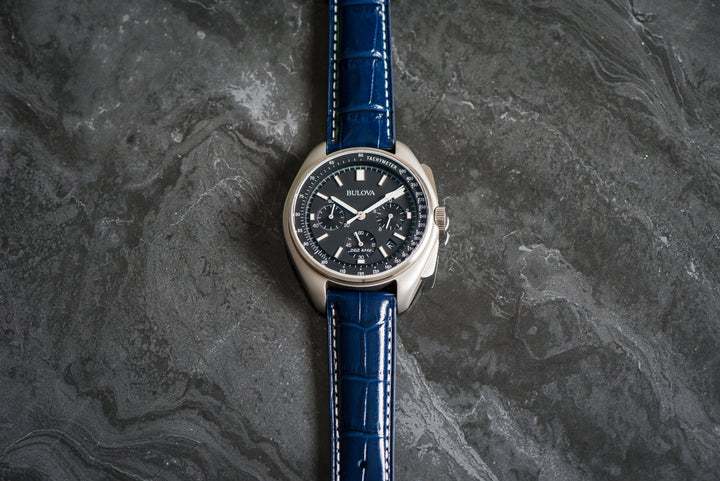 Leather - Crocodile Grain - Berry Blue - BluShark Straps