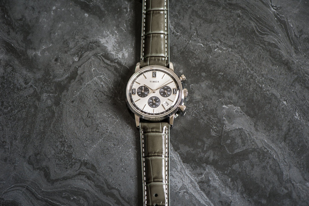 Leather - Crocodile Grain - Earl Gray - BluShark Straps