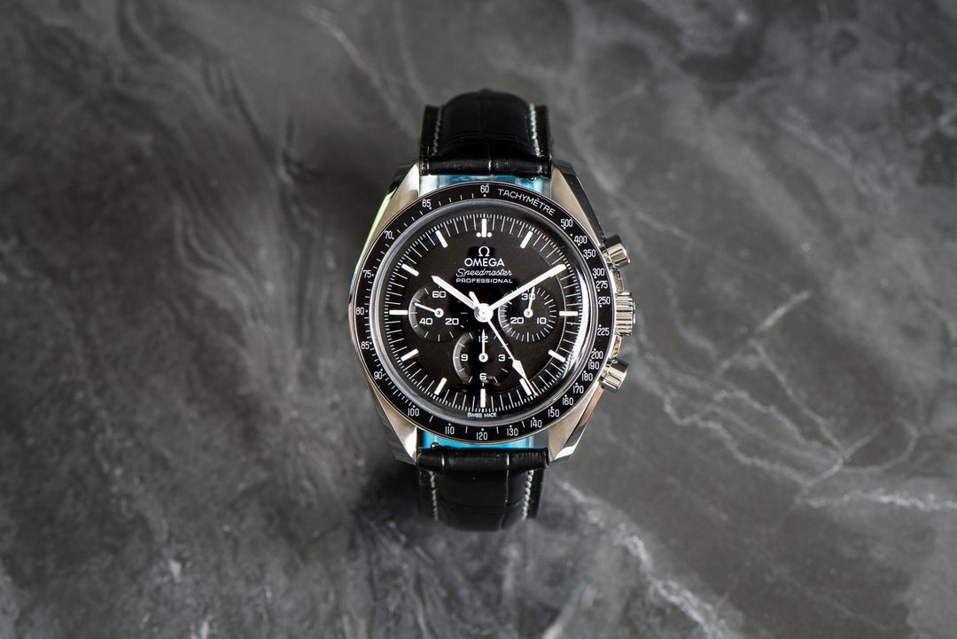 Leather - Crocodile Grain - Licorice Black - BluShark Straps