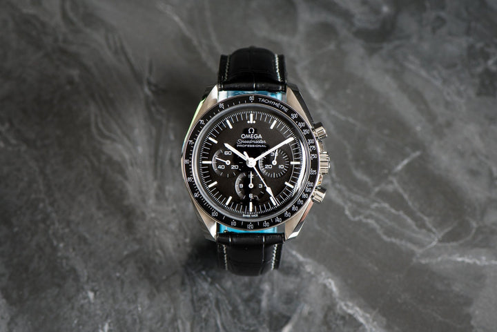 Leather - Crocodile Grain - Licorice Black - BluShark Straps