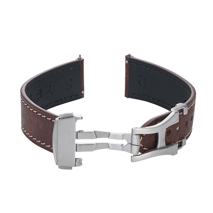 Leather Deploy - Bronzite - BluShark Straps