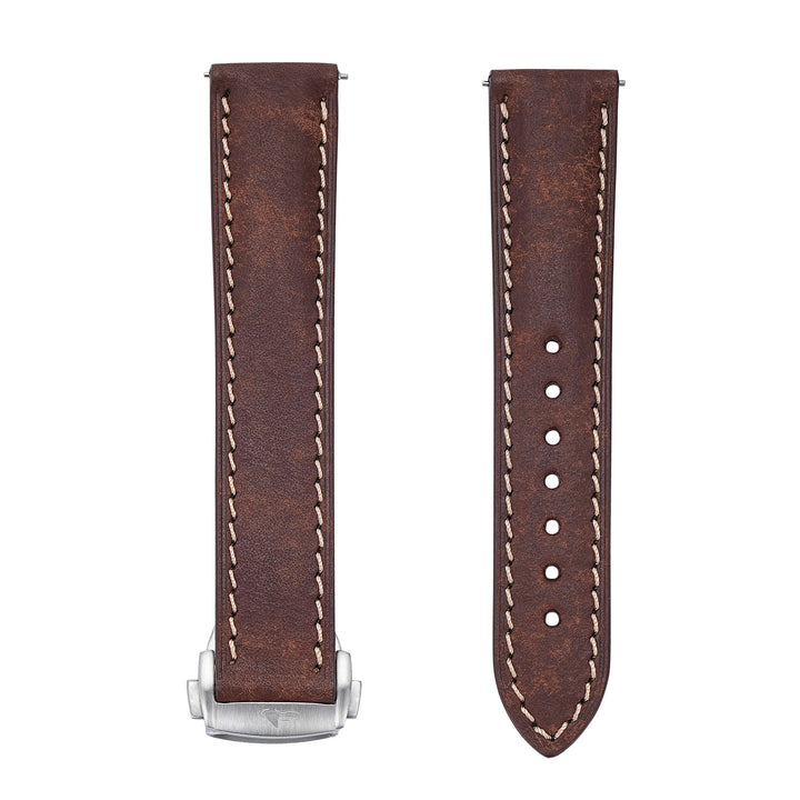Leather Deploy - Bronzite - BluShark Straps